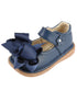 Mooshu Trainers Baby Girls Navy Bow Squeaky Mary Jane Shoes 3-4 - SophiasStyle.com